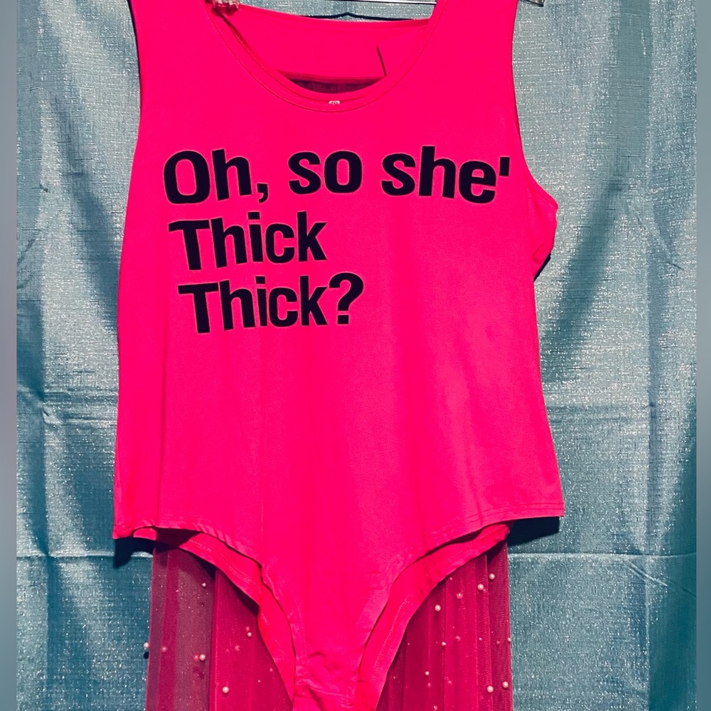 XxxxL Swim Suit And Blinged Skirt Set